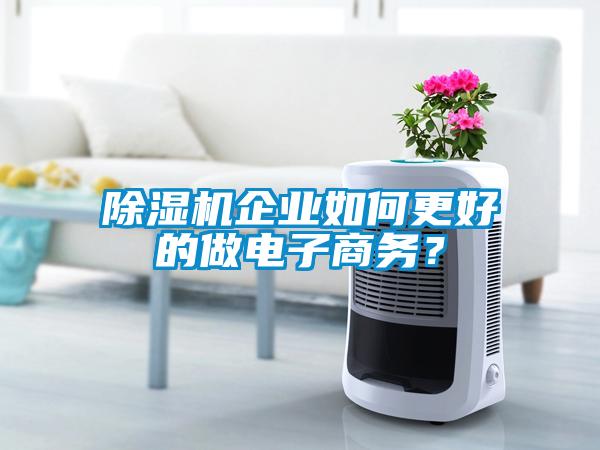 除濕機企業(yè)如何更好的做電子商務(wù)？