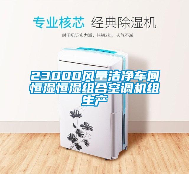 23000風(fēng)量潔凈車間恒濕恒濕組合空調(diào)機組生產(chǎn)