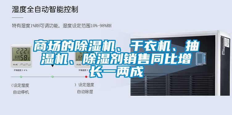 商場的除濕機(jī)、干衣機(jī)、抽濕機(jī)、除濕劑銷售同比增長一兩成