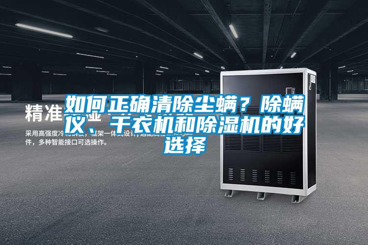 如何正確清除塵螨？除螨儀、干衣機和除濕機的好選擇