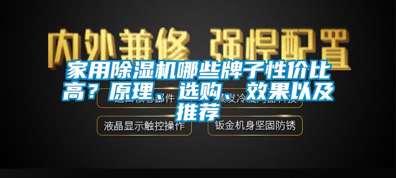 家用除濕機哪些牌子性價比高？原理、選購、效果以及推薦