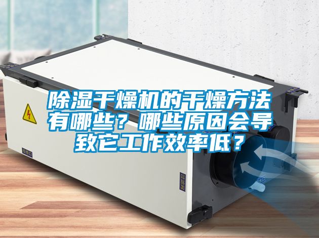 除濕干燥機的干燥方法有哪些？哪些原因會導(dǎo)致它工作效率低？