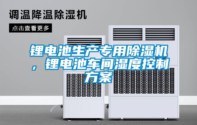 鋰電池生產(chǎn)專用除濕機(jī)，鋰電池車間濕度控制方案