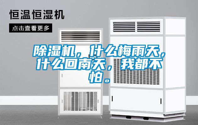 除濕機(jī)，什么梅雨天，什么回南天，我都不怕。